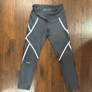 Under Armour Gray Leggings with White Accents